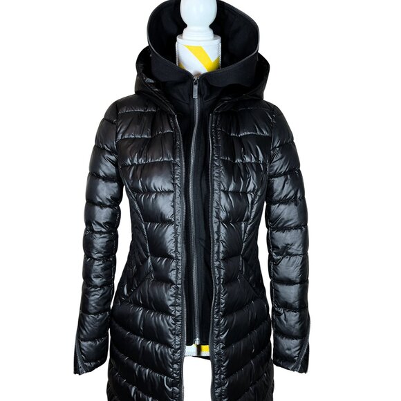 NWOT French Connection Puffer Parka • Size XS • Black - Picture 8 of 11